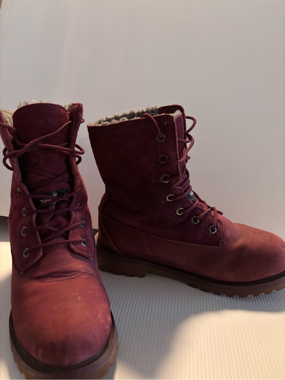 SoftMoc Sierra Waterproof Leather Winter Boots Burgundy 7